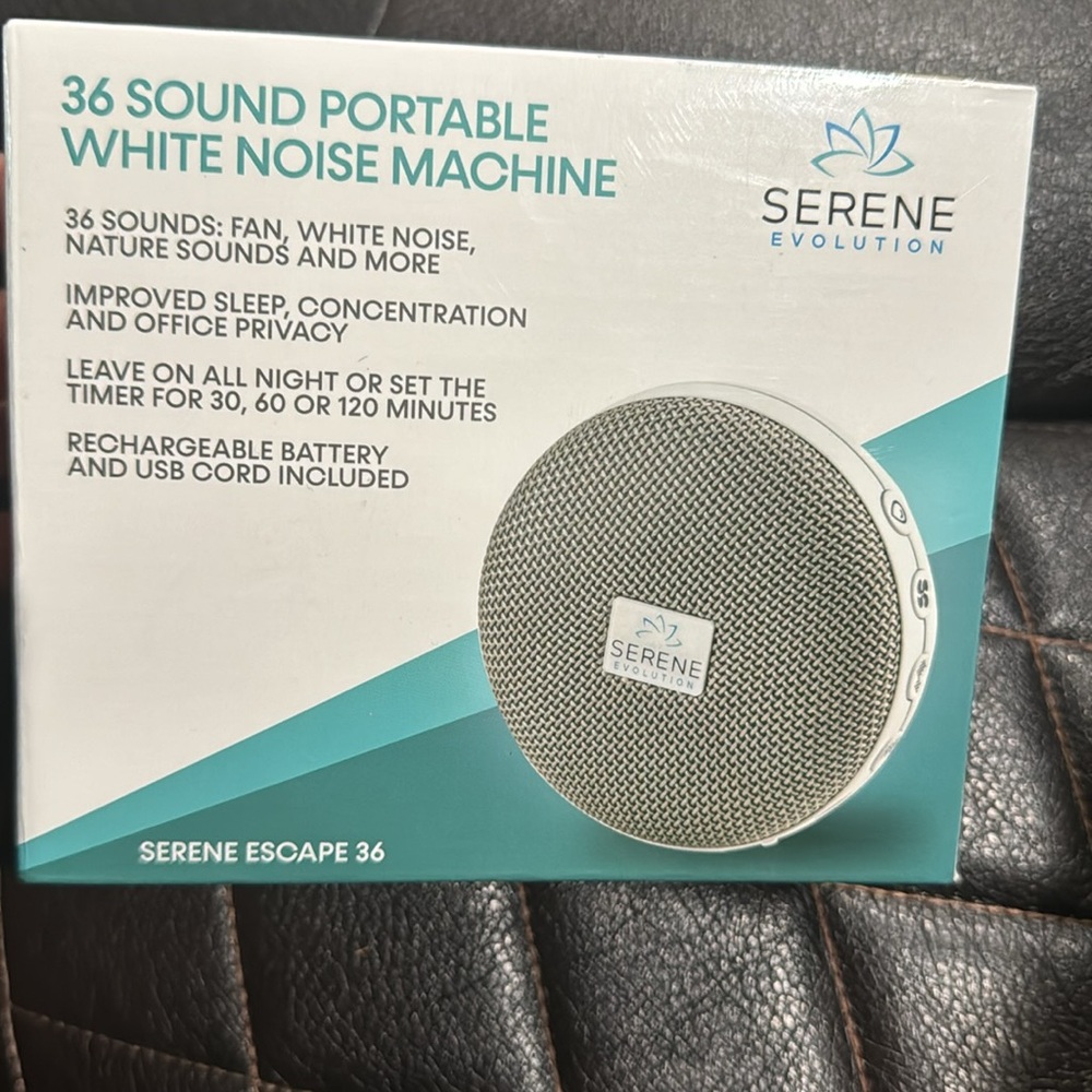Serene Evolution White Noise Machine -36 Sound Travel White Noise Machine